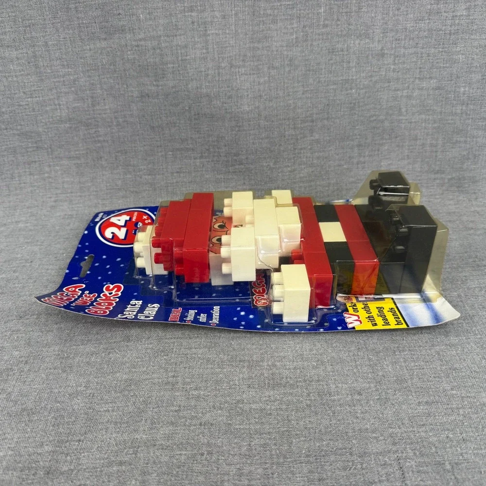 Vintage 1990 Mega Wee Bloks Santa Claus Ritvik 801 24 Piece Set New Sealed